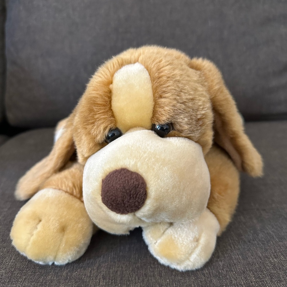 Animal Alley Darby Hound Puppy Dog Brown‎ Toys R Us Plush Stuffed Animal 14”